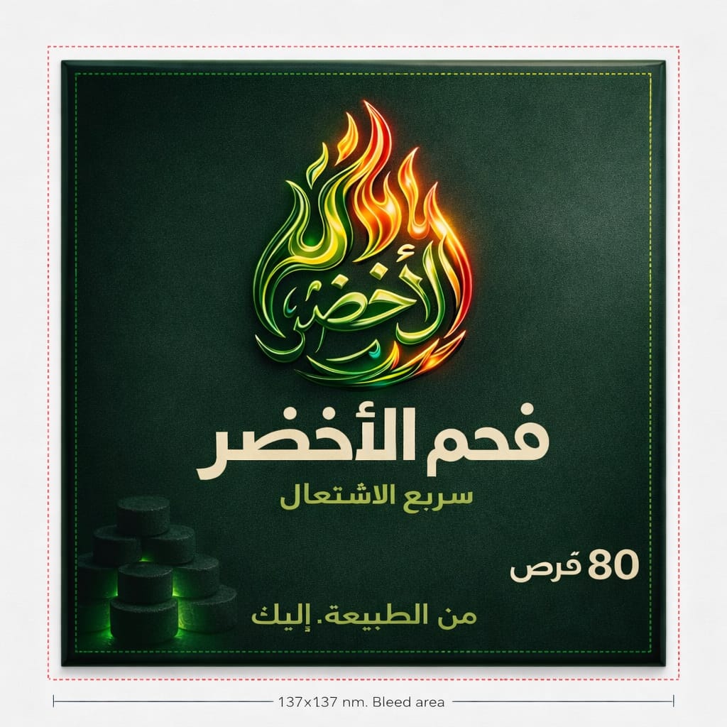 الفحم الأخضر - اشتعال سريع